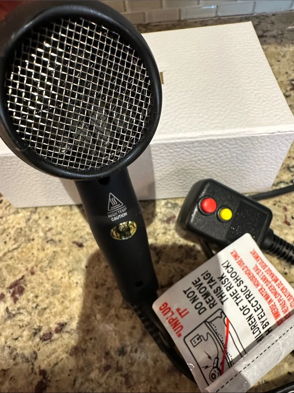 Sephora Matte Black Compact Travel Hair Dryer - Dual Voltage